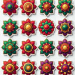 Mandalas & Rangoli - Sticker Sheet v28